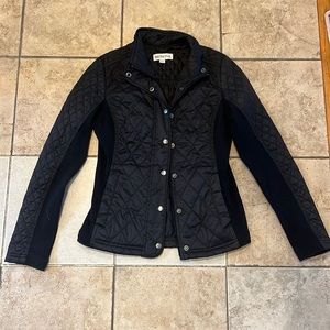 Quilted Black fitted jacket. Merona. Size Small.